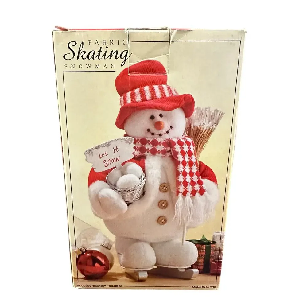 Fabric Skating Snowman Figure by Costco